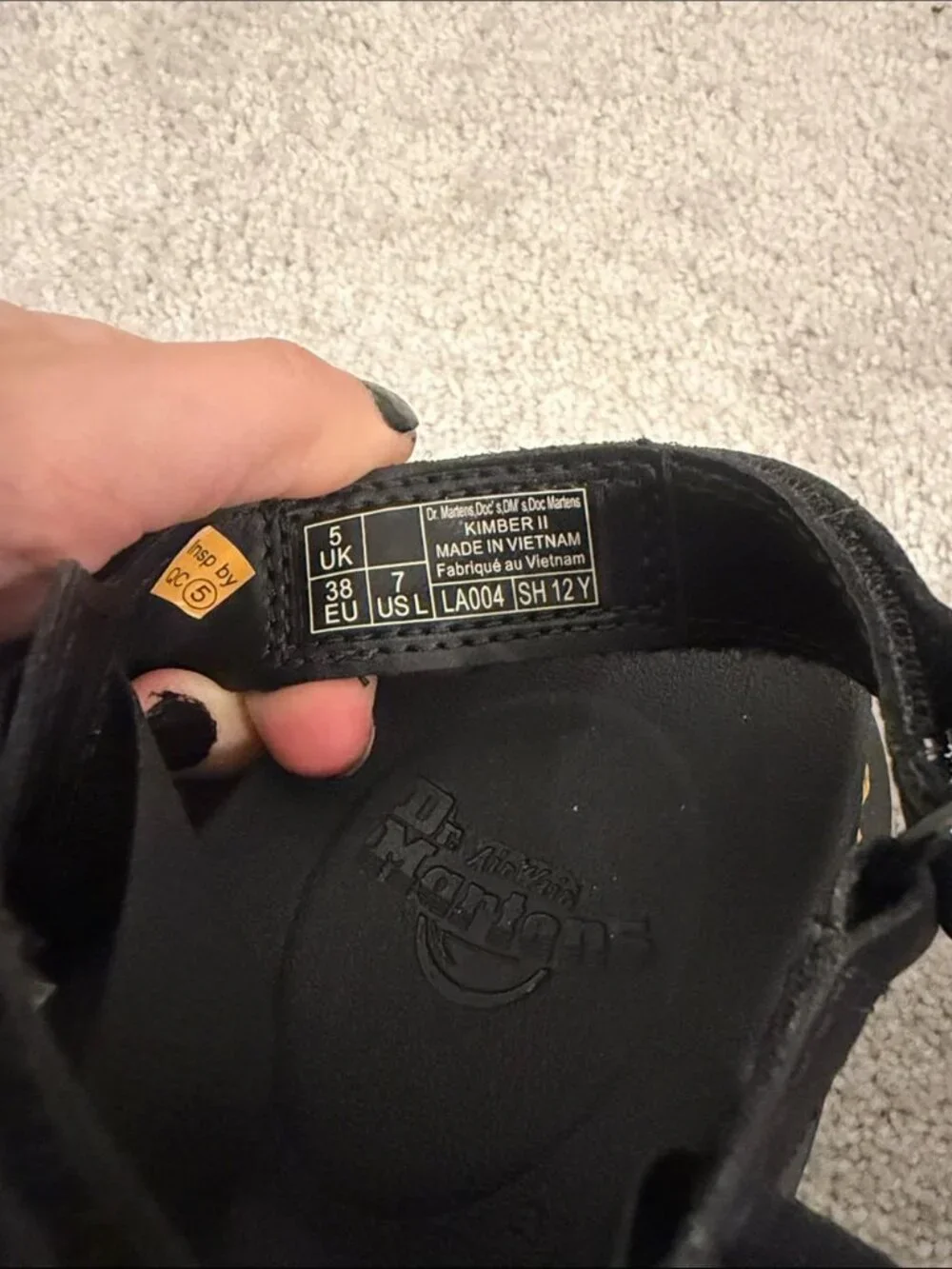 Dr. Martens KIMBER II LOGO WEBBING SANDALS black